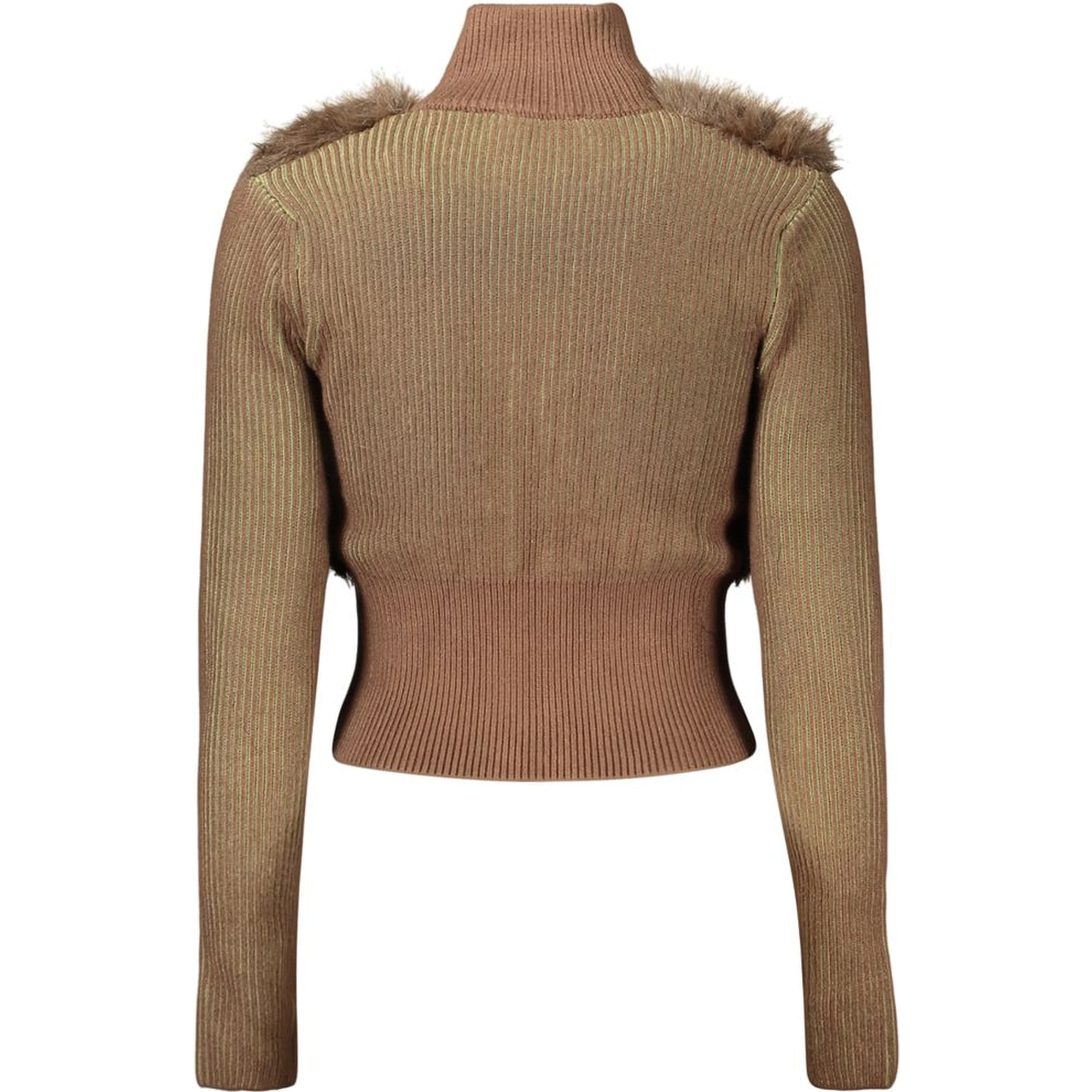 Brown Viscose Women's Sweater
