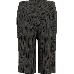 Gray Polyester Bermuda Shorts