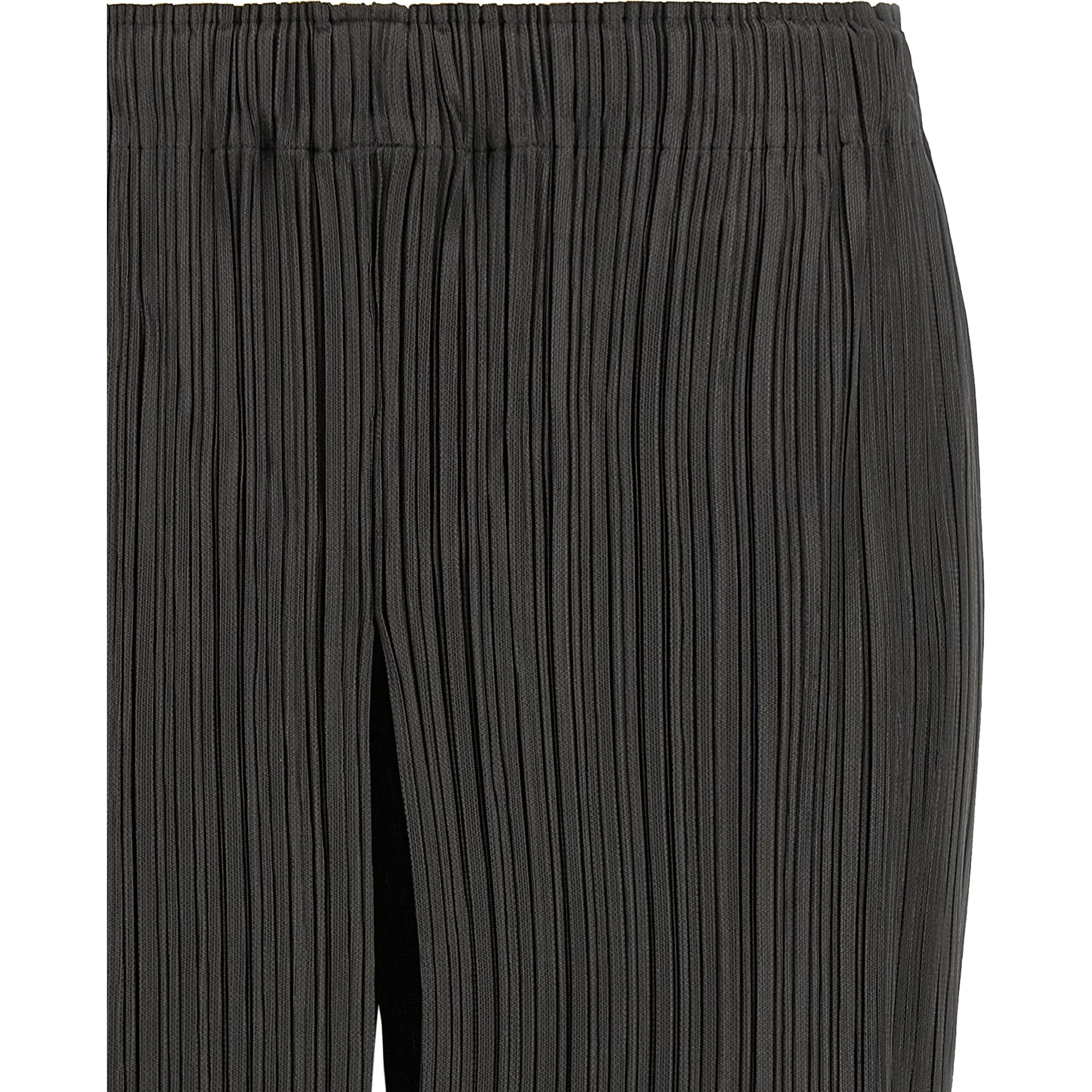 Gray Polyester Bermuda Shorts
