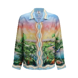 Multicolor Silk Pattern Shirt