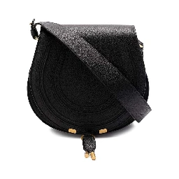 Marcie Saddle bag in grained leather