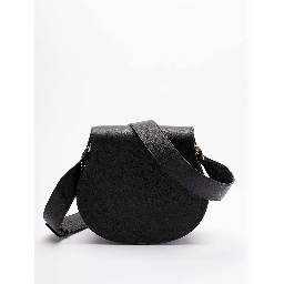 Marcie Saddle bag in grained leather