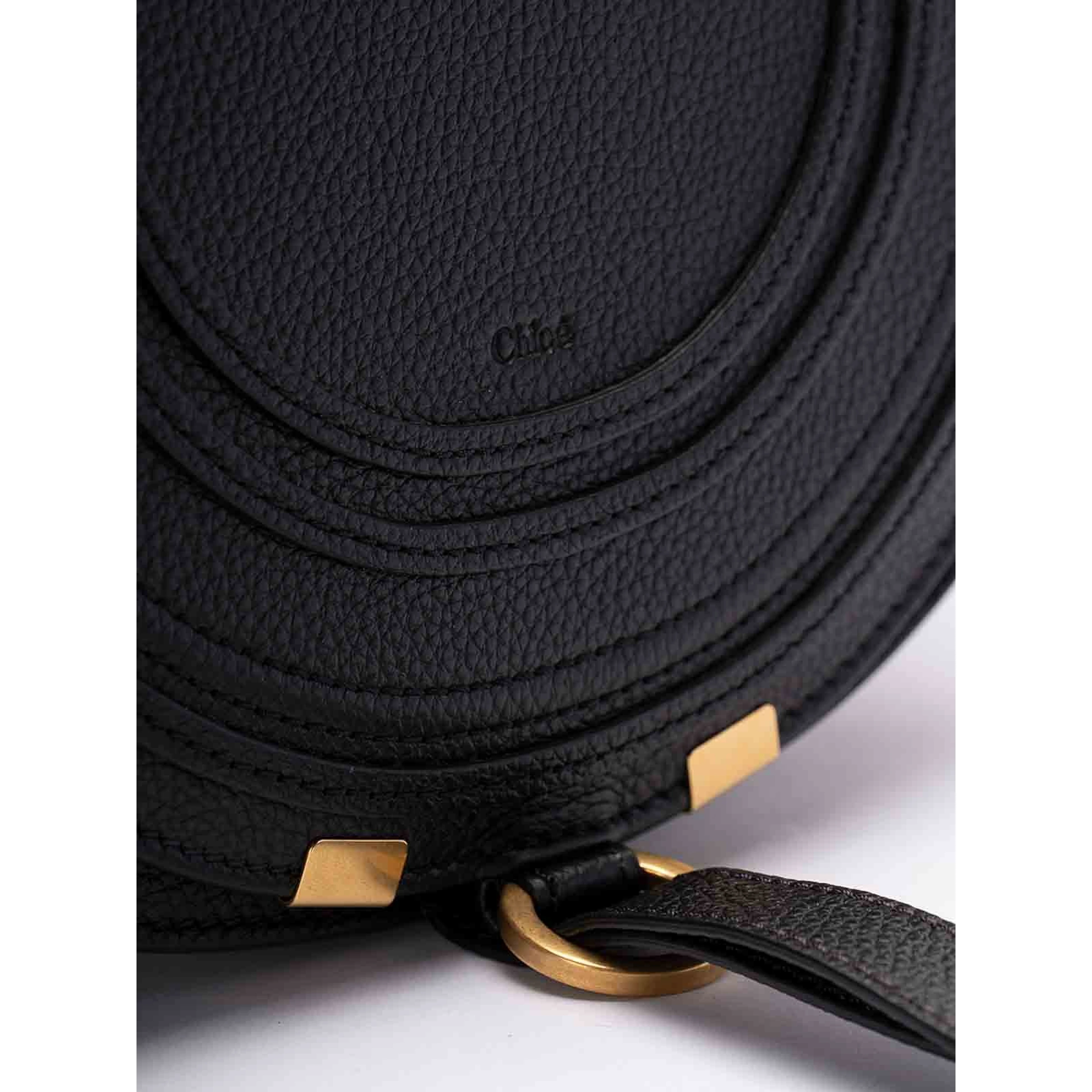Marcie Saddle bag in grained leather