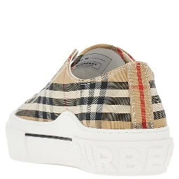 Check cotton sneakers