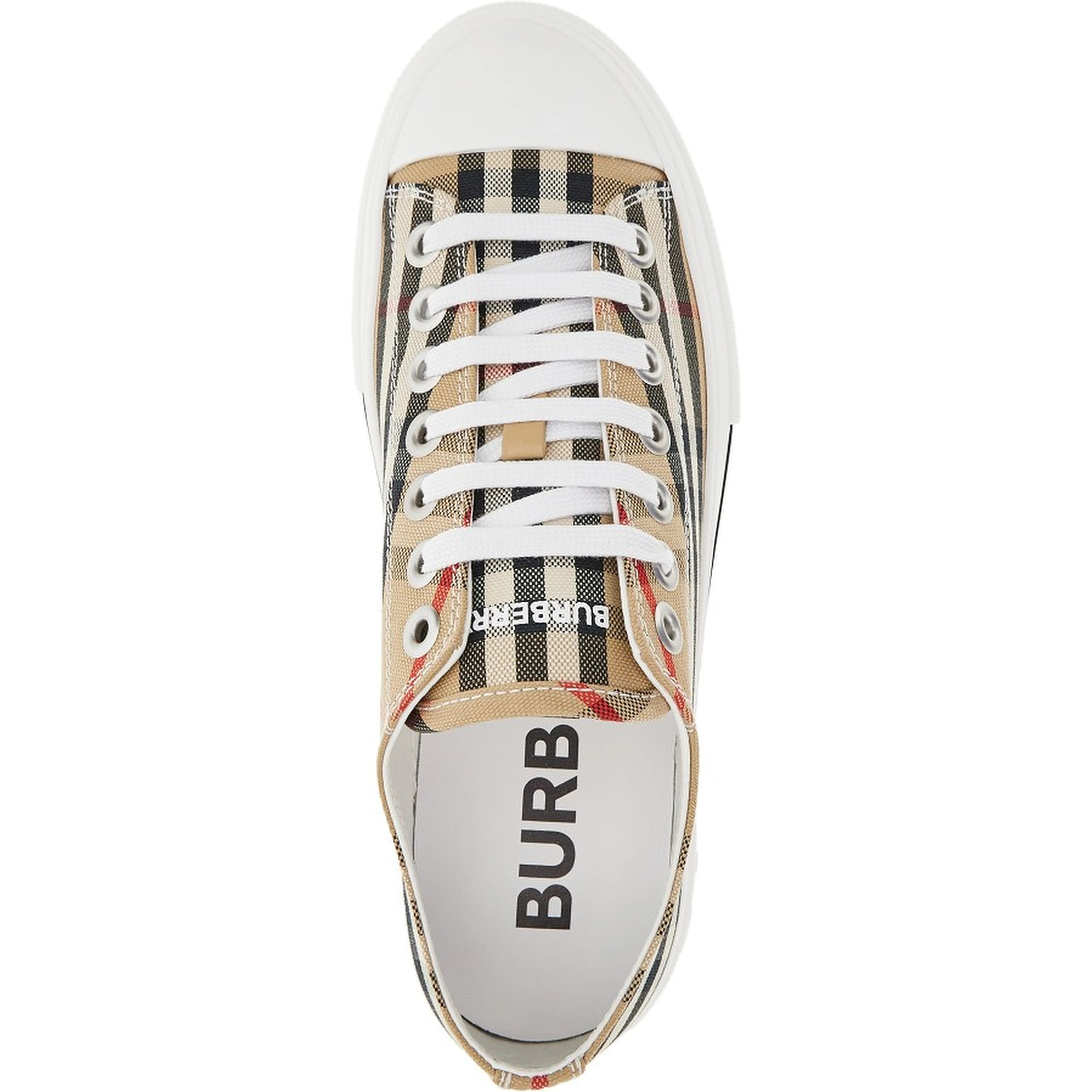 Check cotton sneakers