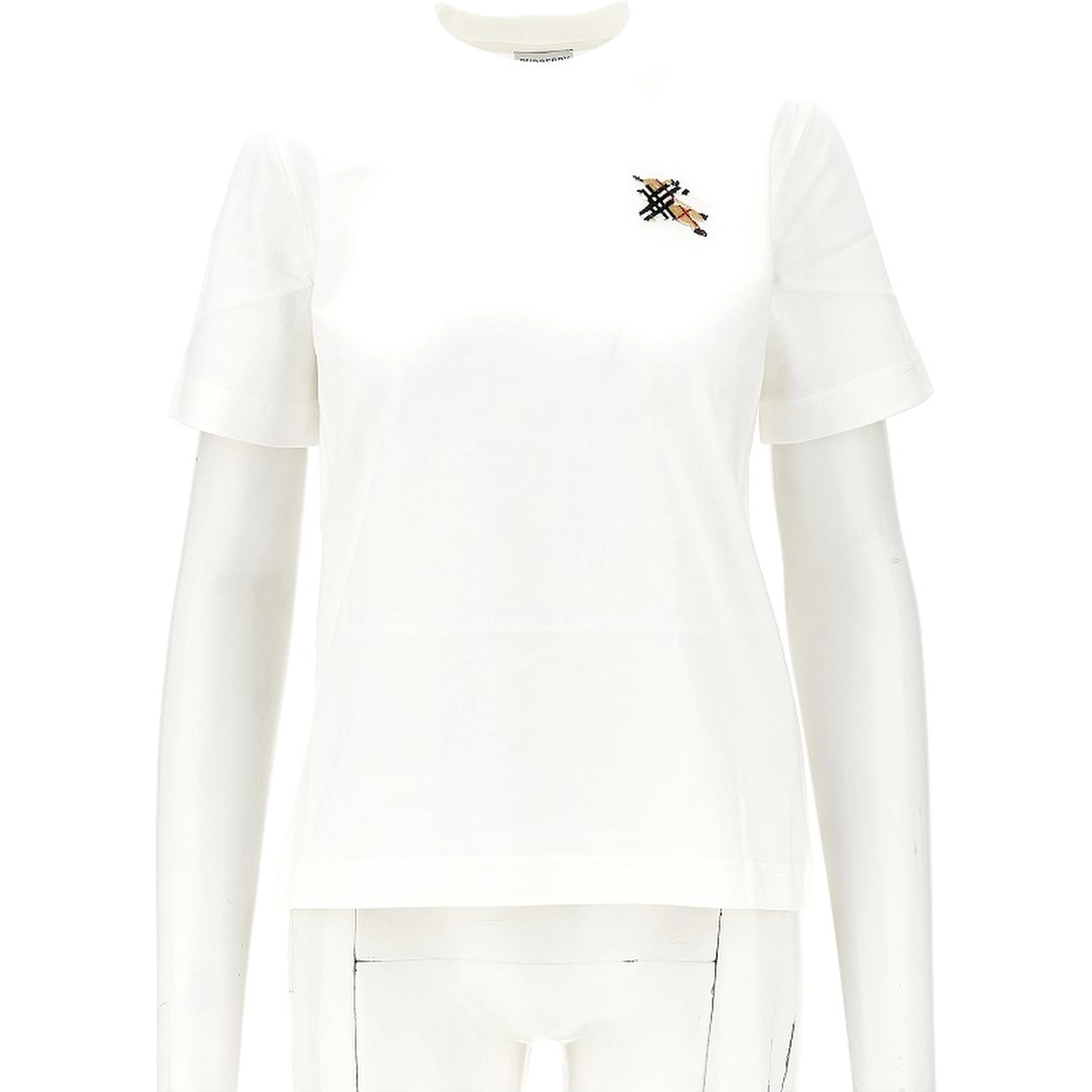 Knight Check embroidery T-shirt