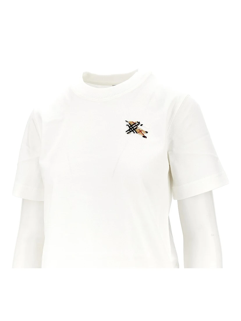 Knight Check embroidery T-shirt
