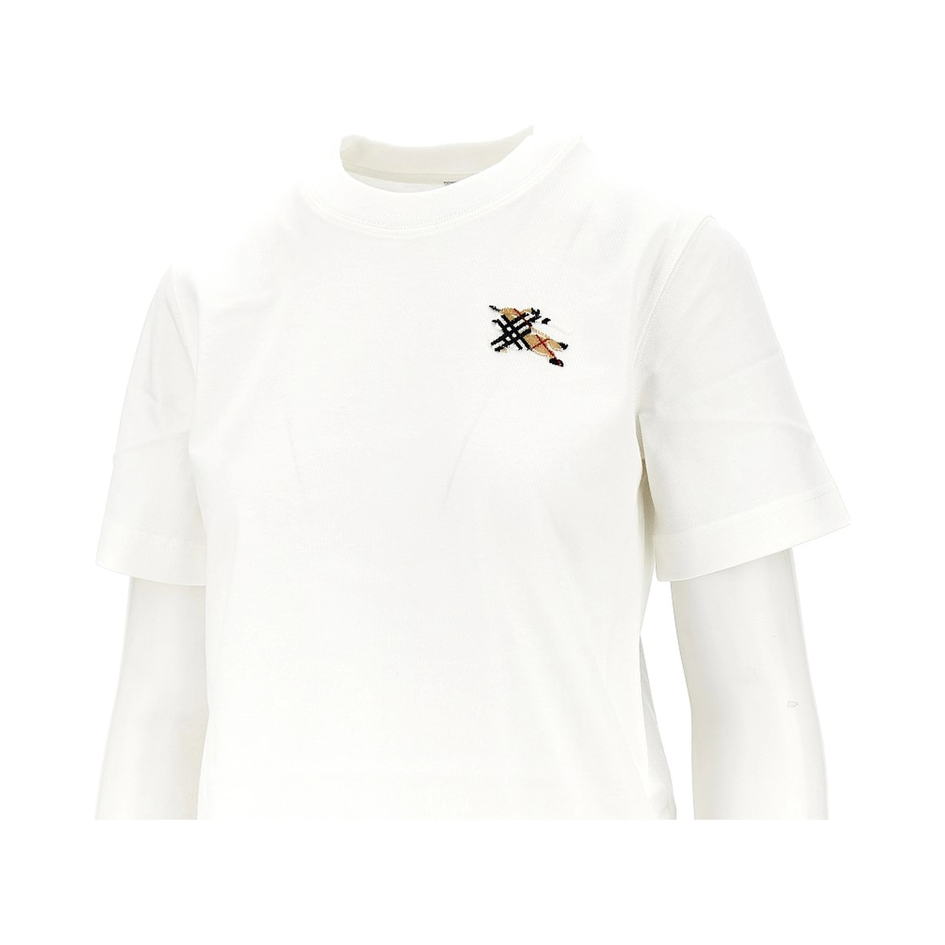 Knight Check embroidery T-shirt