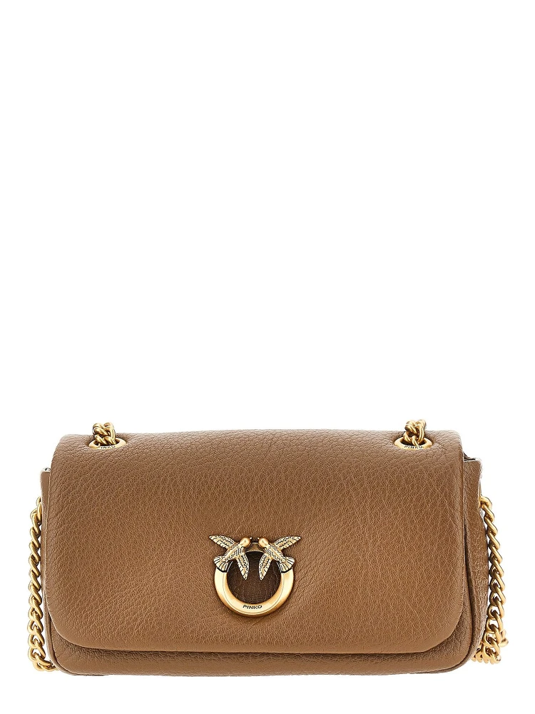 Leather large Click Soft Horizontal bag