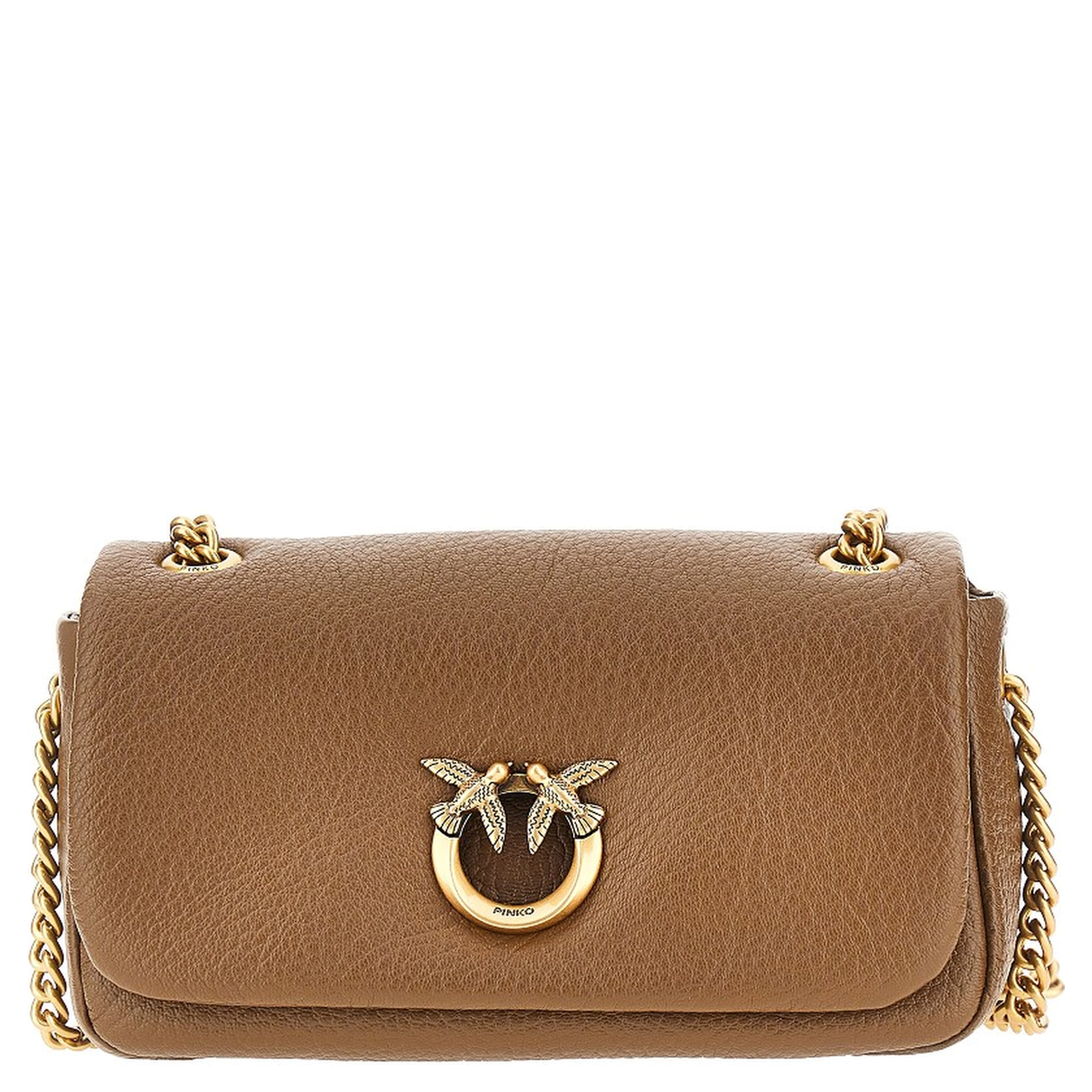 Leather large Click Soft Horizontal bag