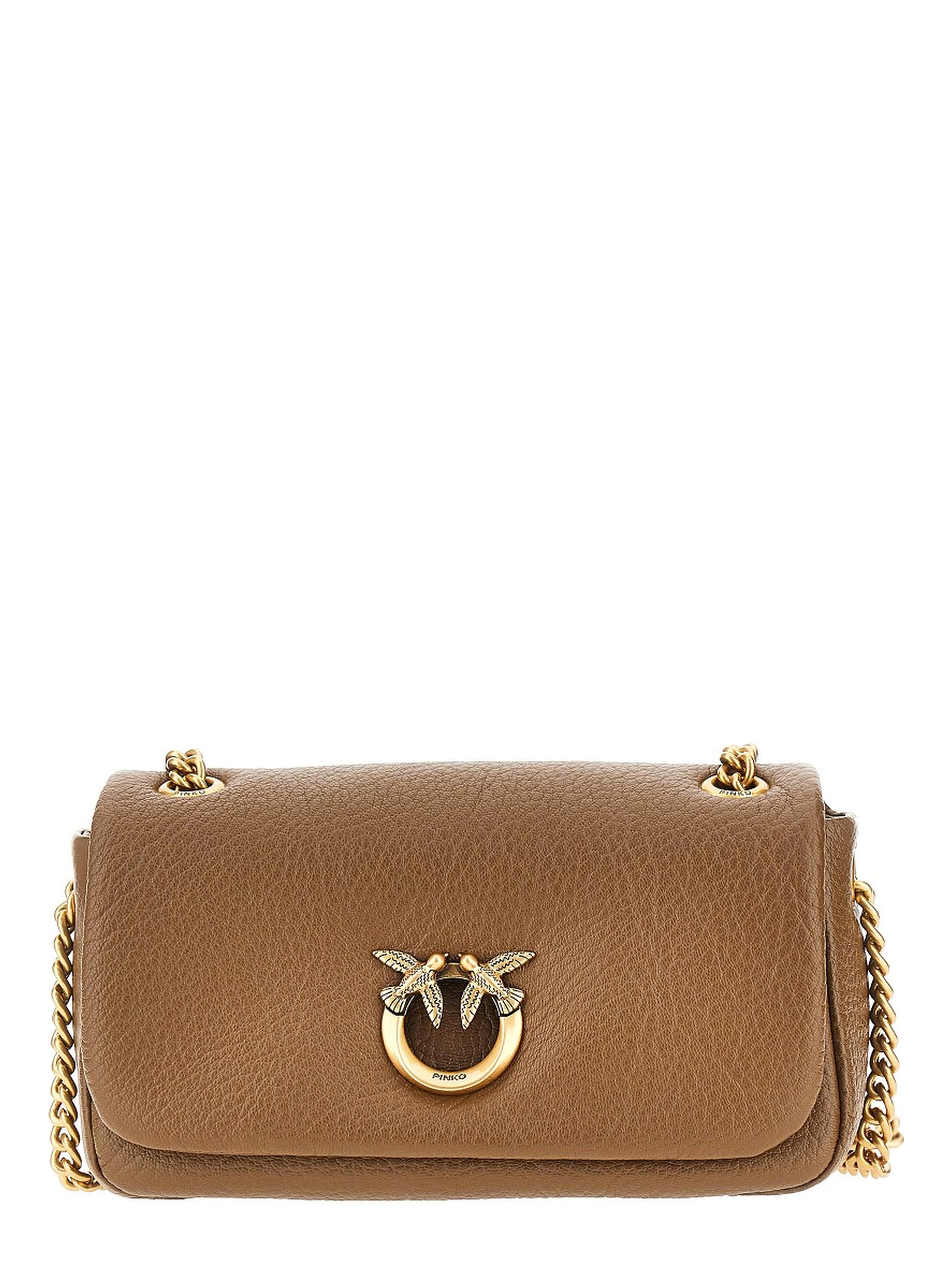 Leather large Click Soft Horizontal bag