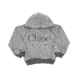 Mélange jersey hoodie