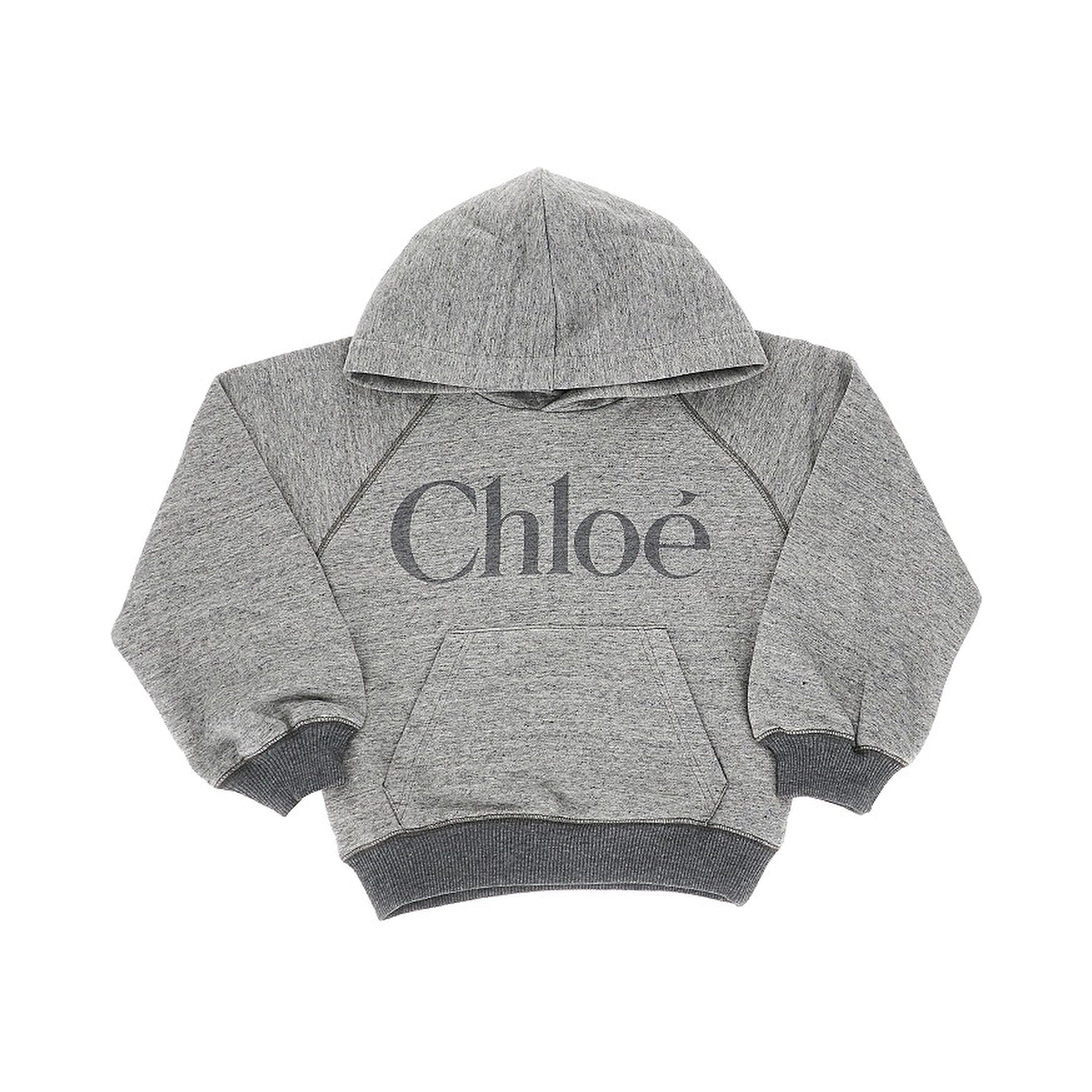 Mélange jersey hoodie
