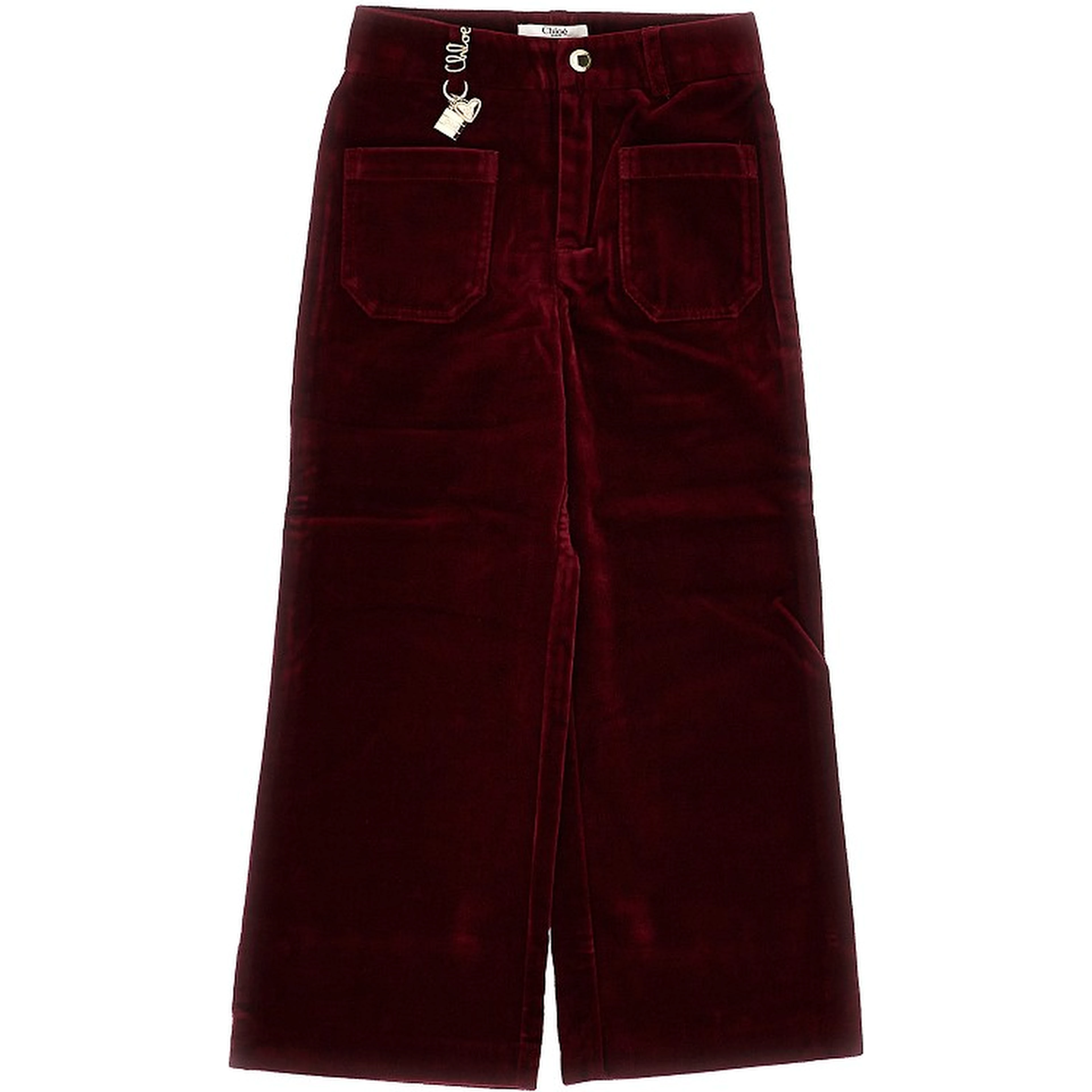 Velvet pants with charms