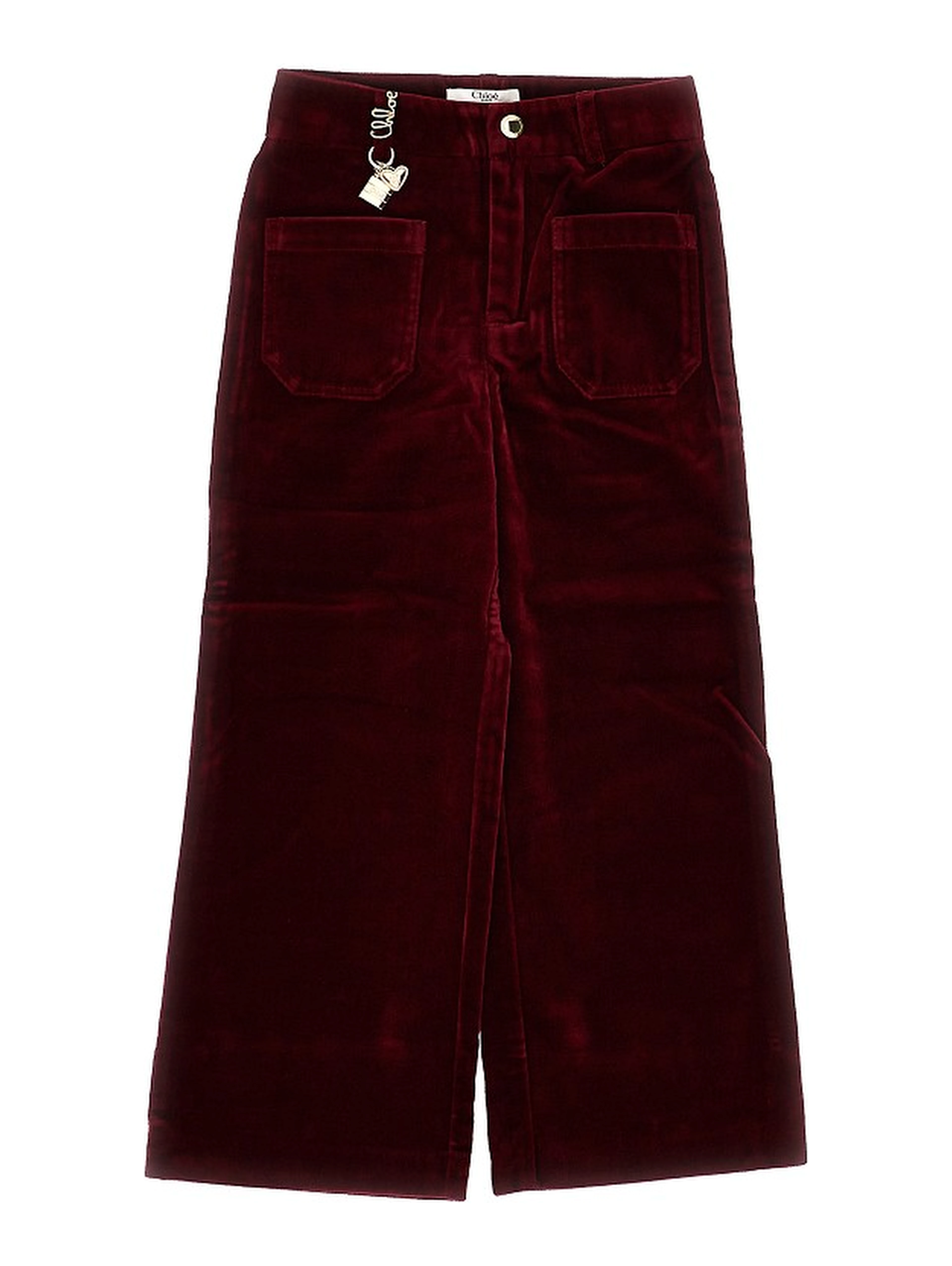 Velvet pants with charms