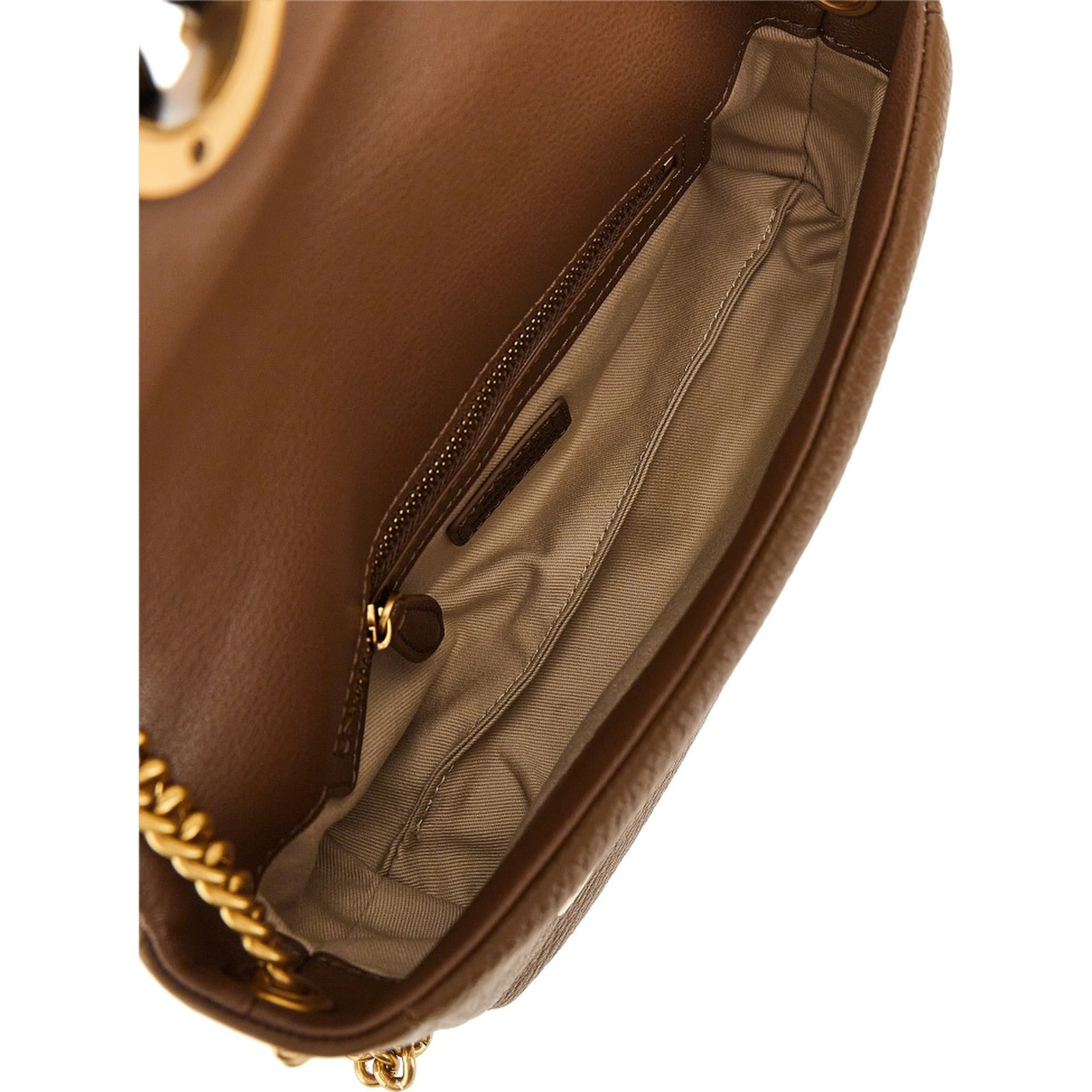 Leather large Click Soft Horizontal bag