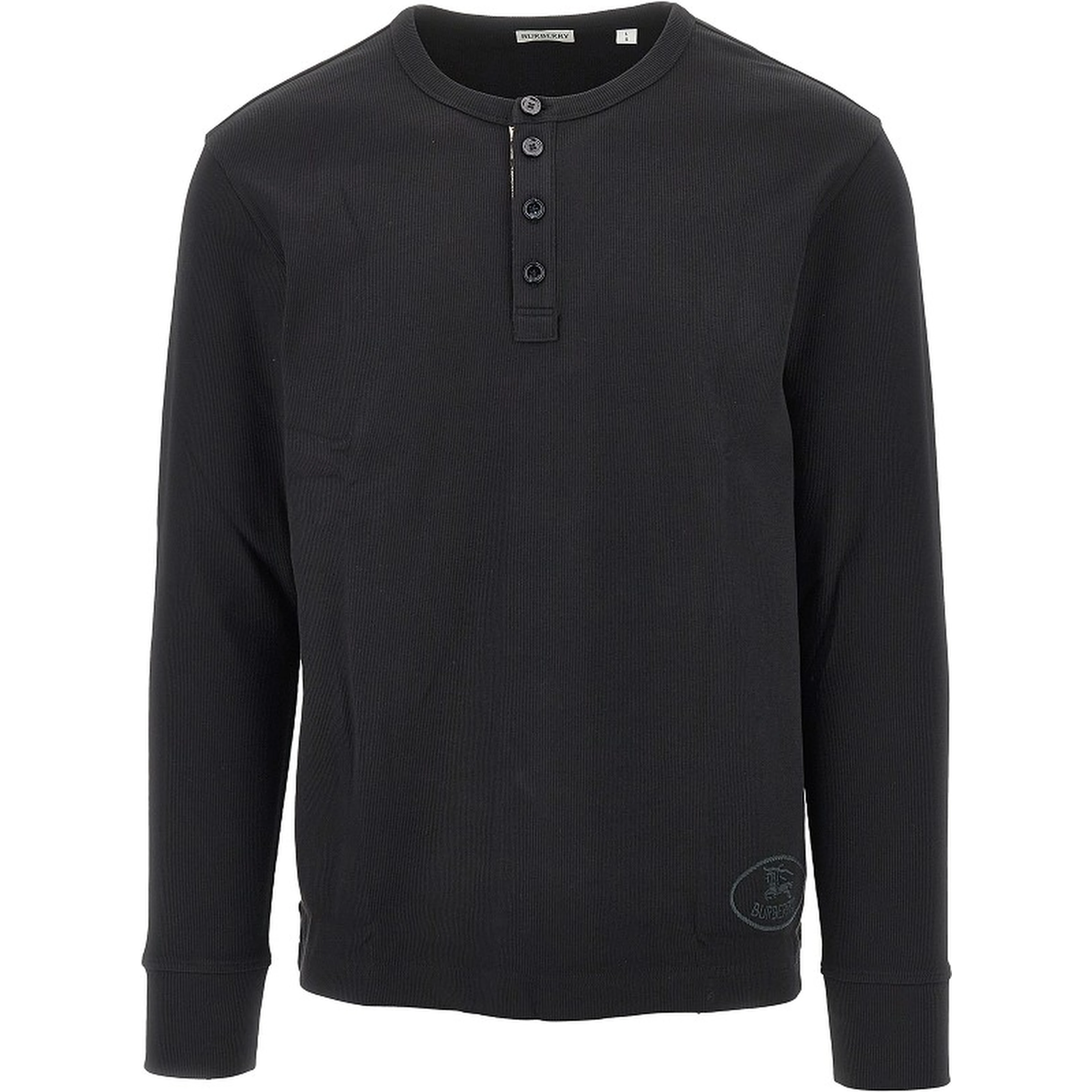 Ribbed jersey long-sleeved T-shirt