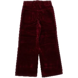 Velvet pants with charms