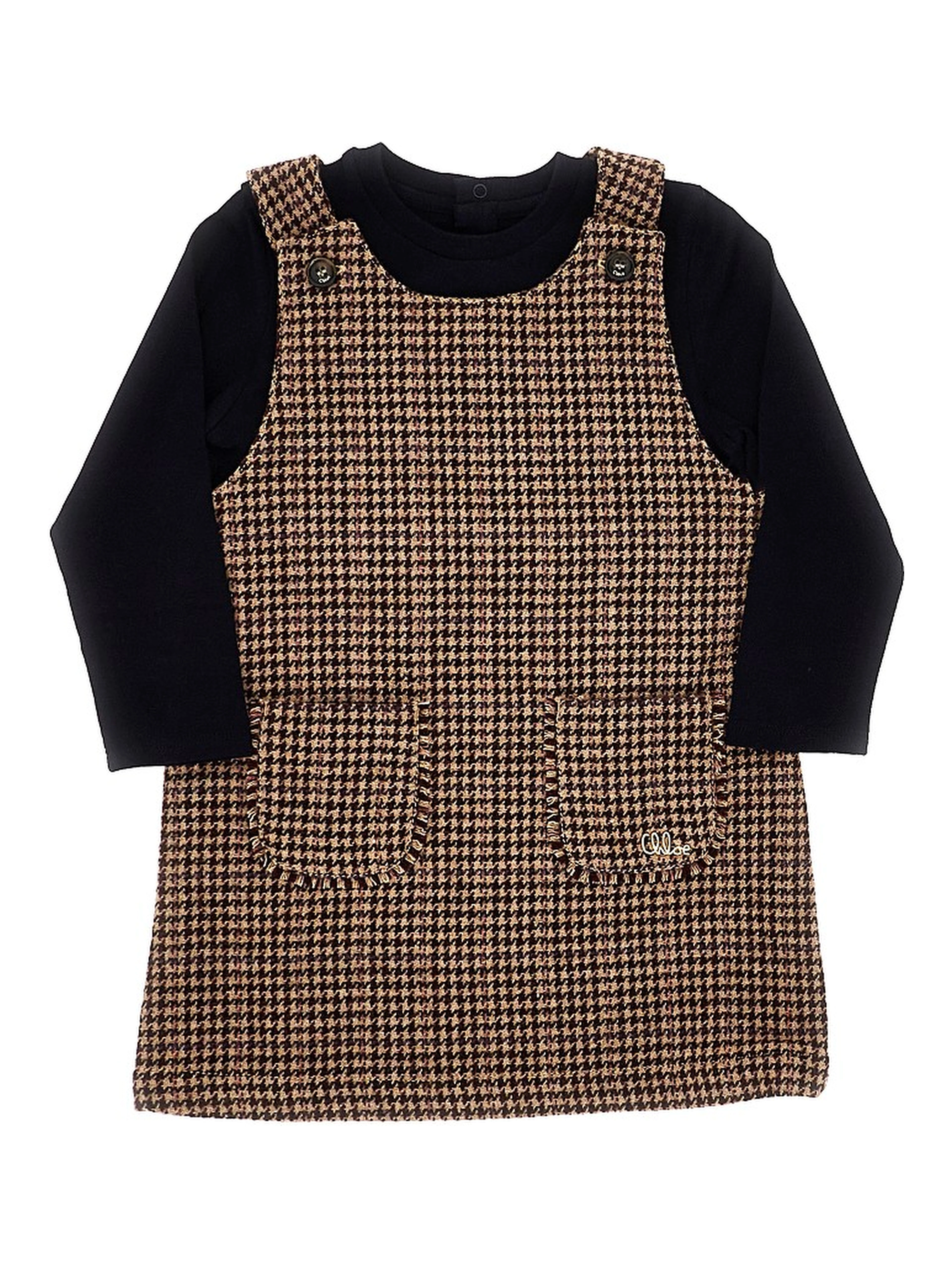 Overalls dress and T-shirt set
