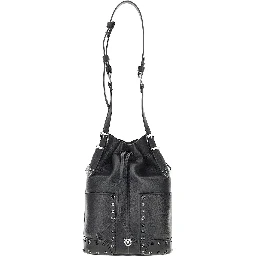 'Bucket Mini' leather bag