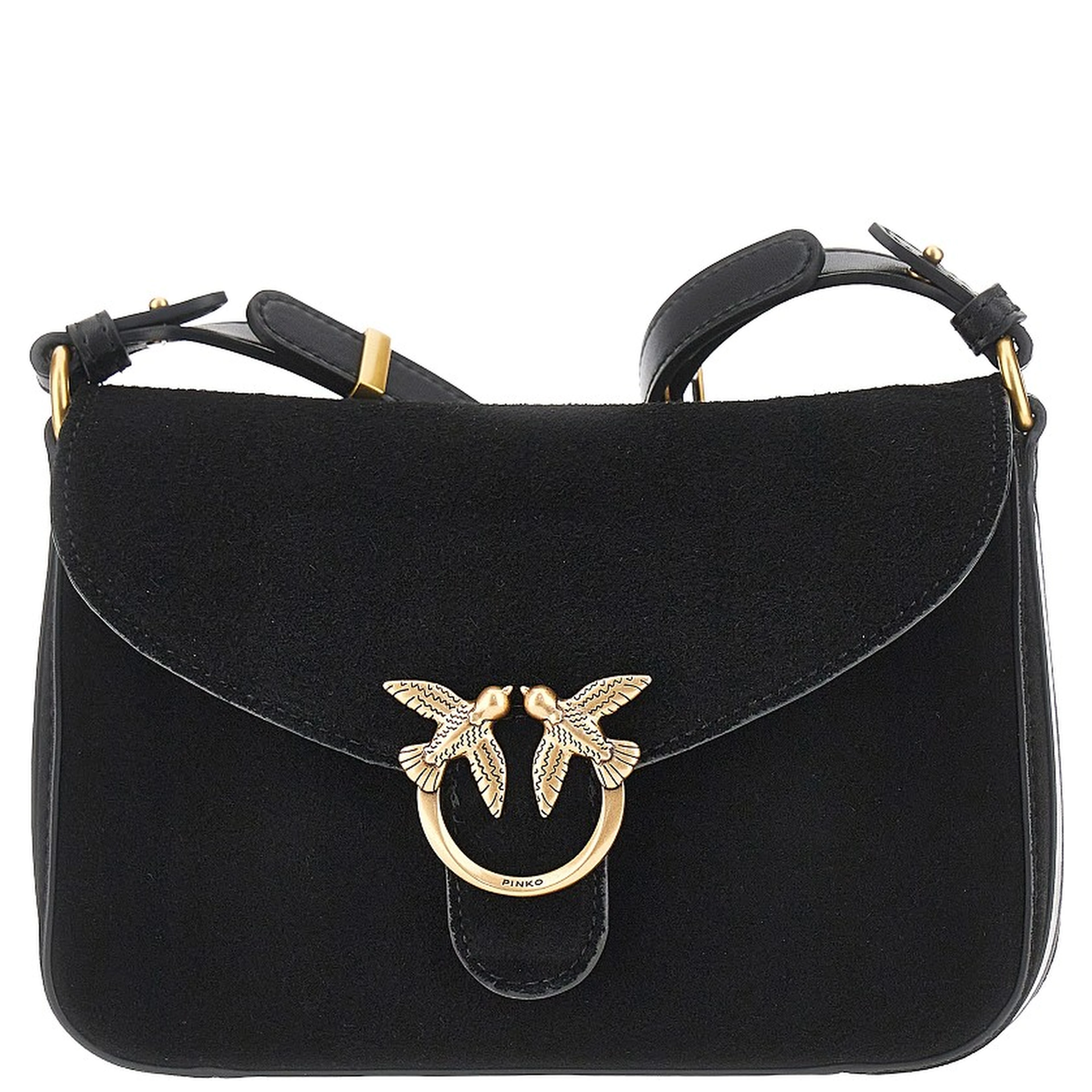 'Mini Love Bag Satchel' suede leather bag