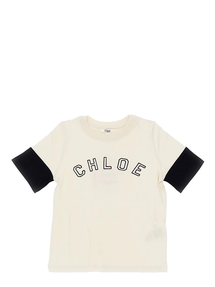 Logo embroidery T-shirt