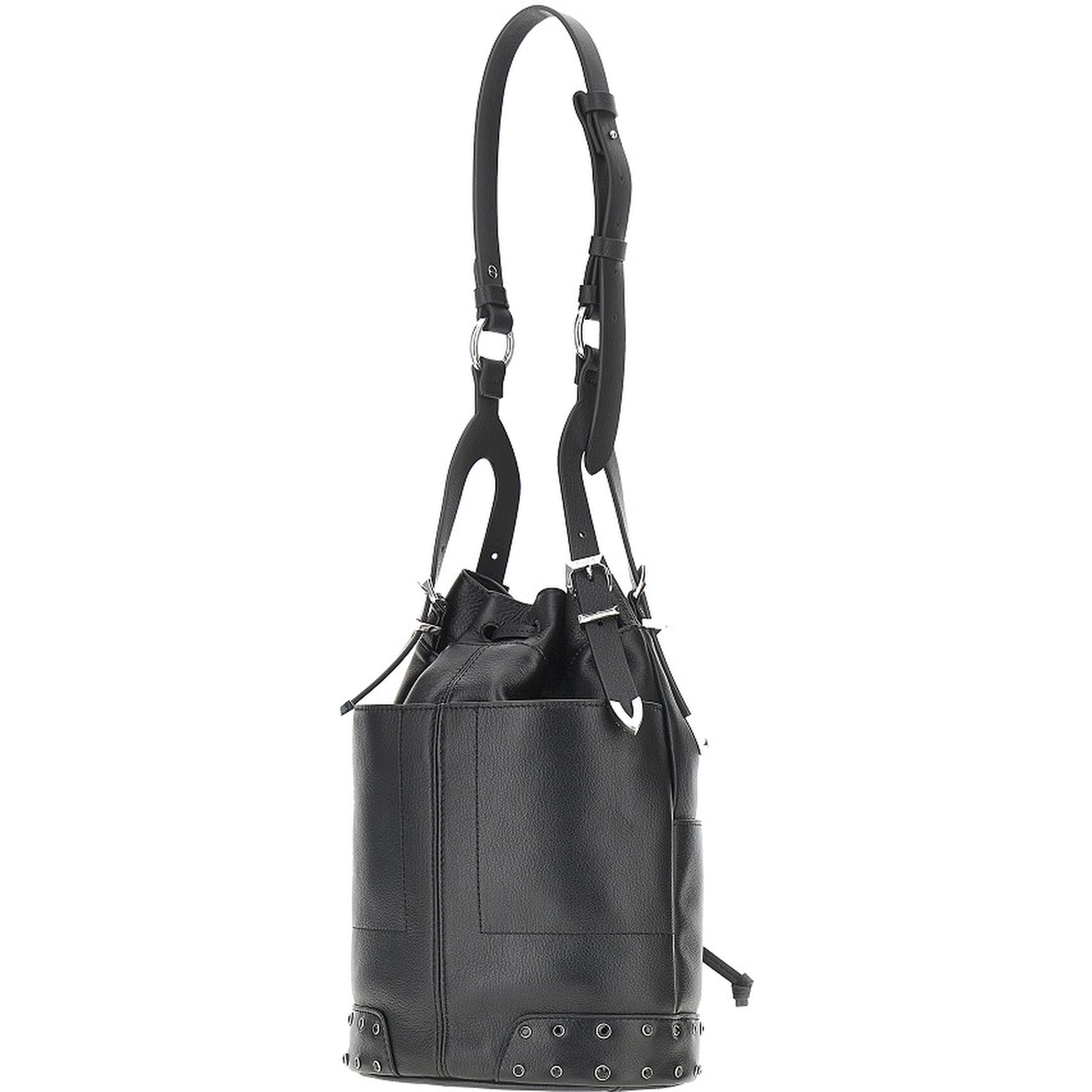 'Bucket Mini' leather bag