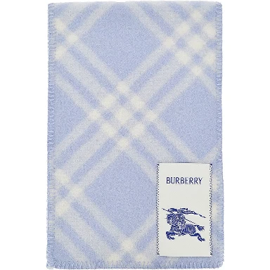 Check wool scarf