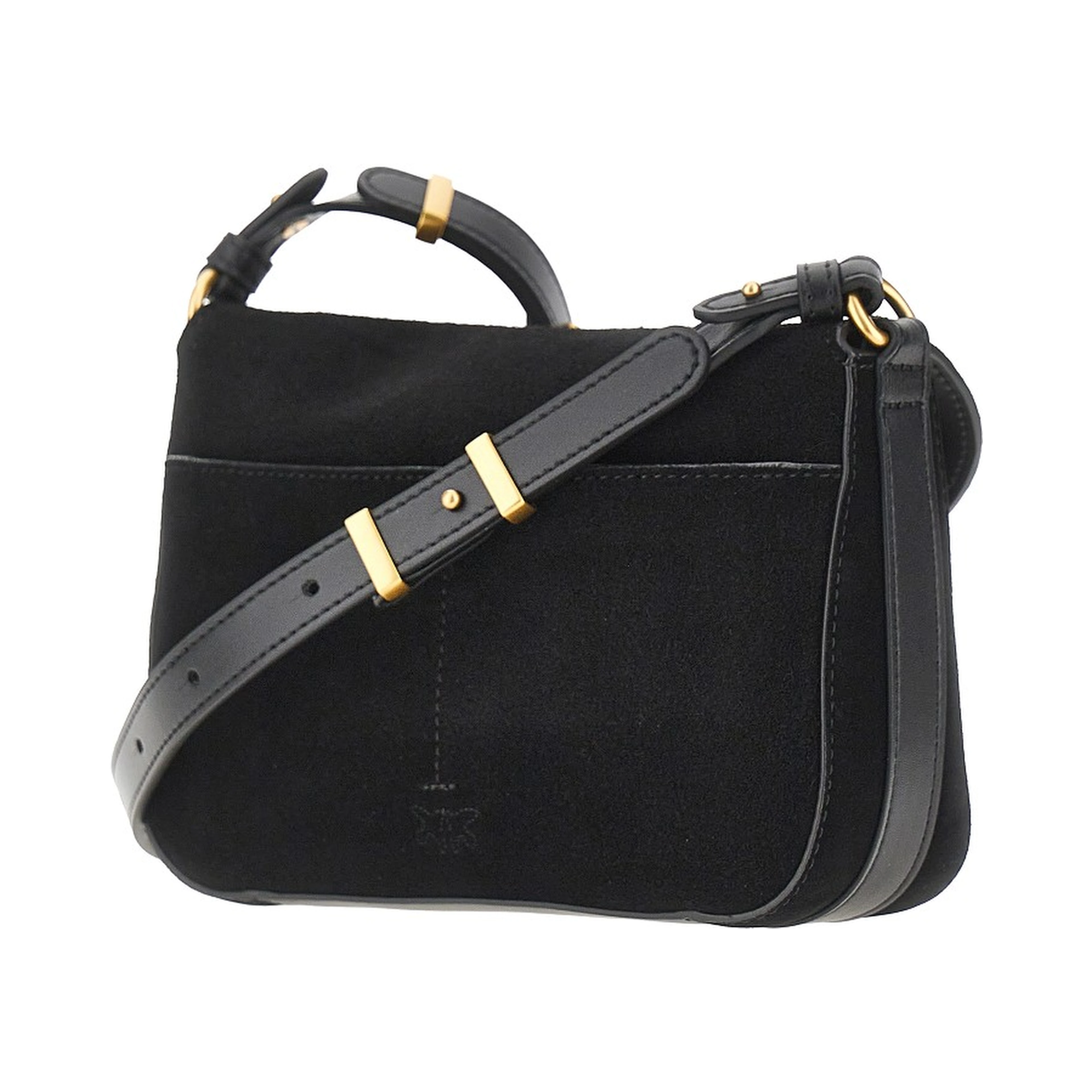 'Mini Love Bag Satchel' suede leather bag