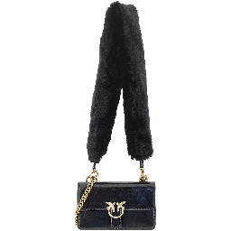 'Love One' bag with faux fur strap