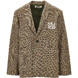 'WBGing' houndstooth jacket