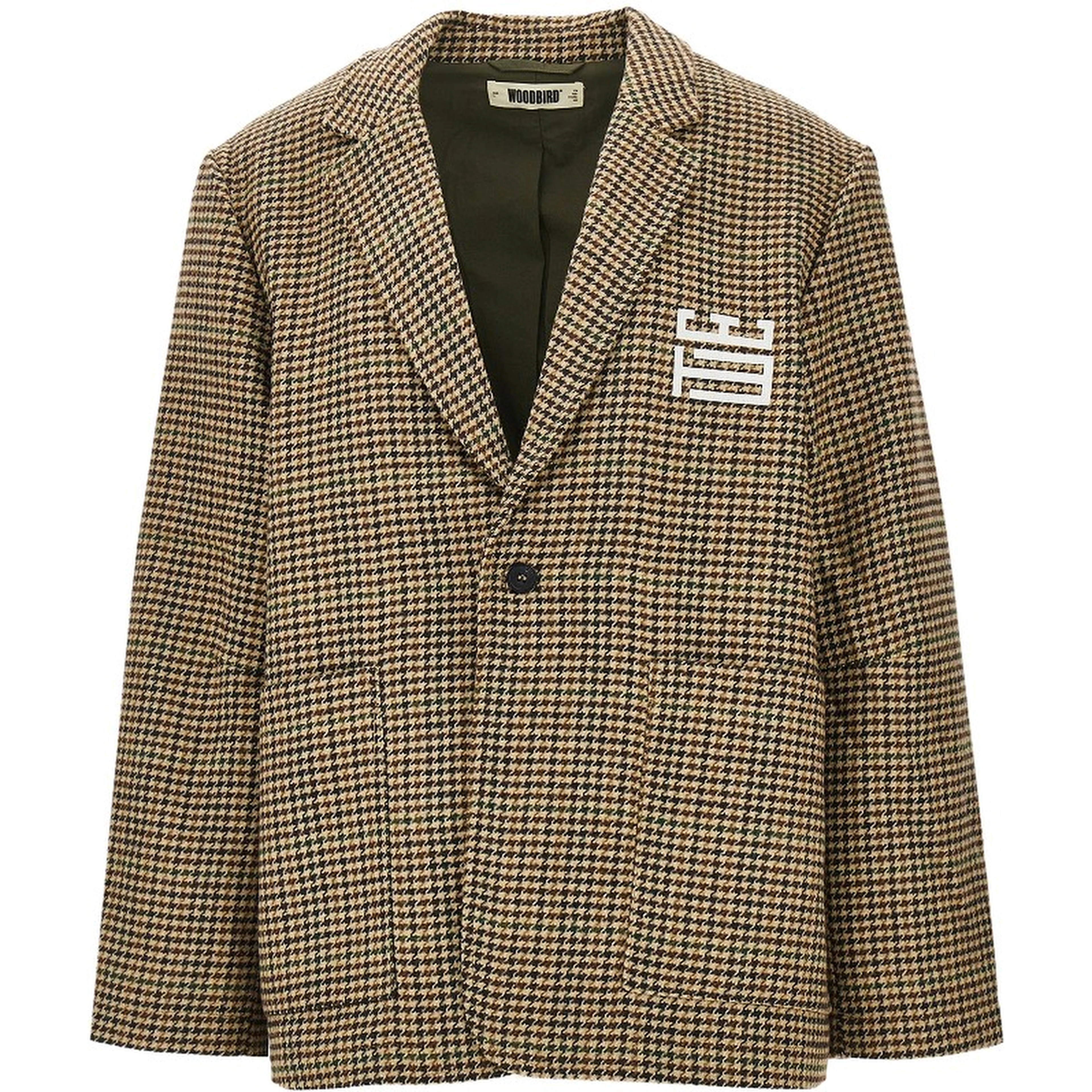 'WBGing' houndstooth jacket