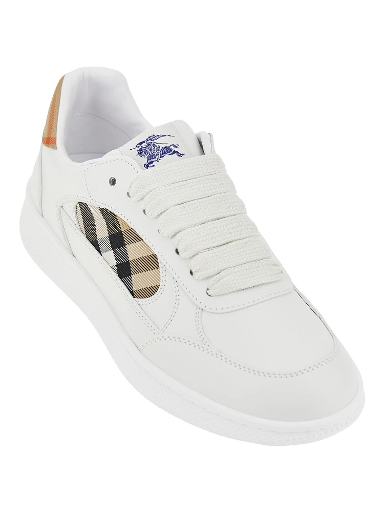 Leather and Check fabric 'Terrace' sneakers alternative