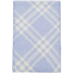 Check wool scarf