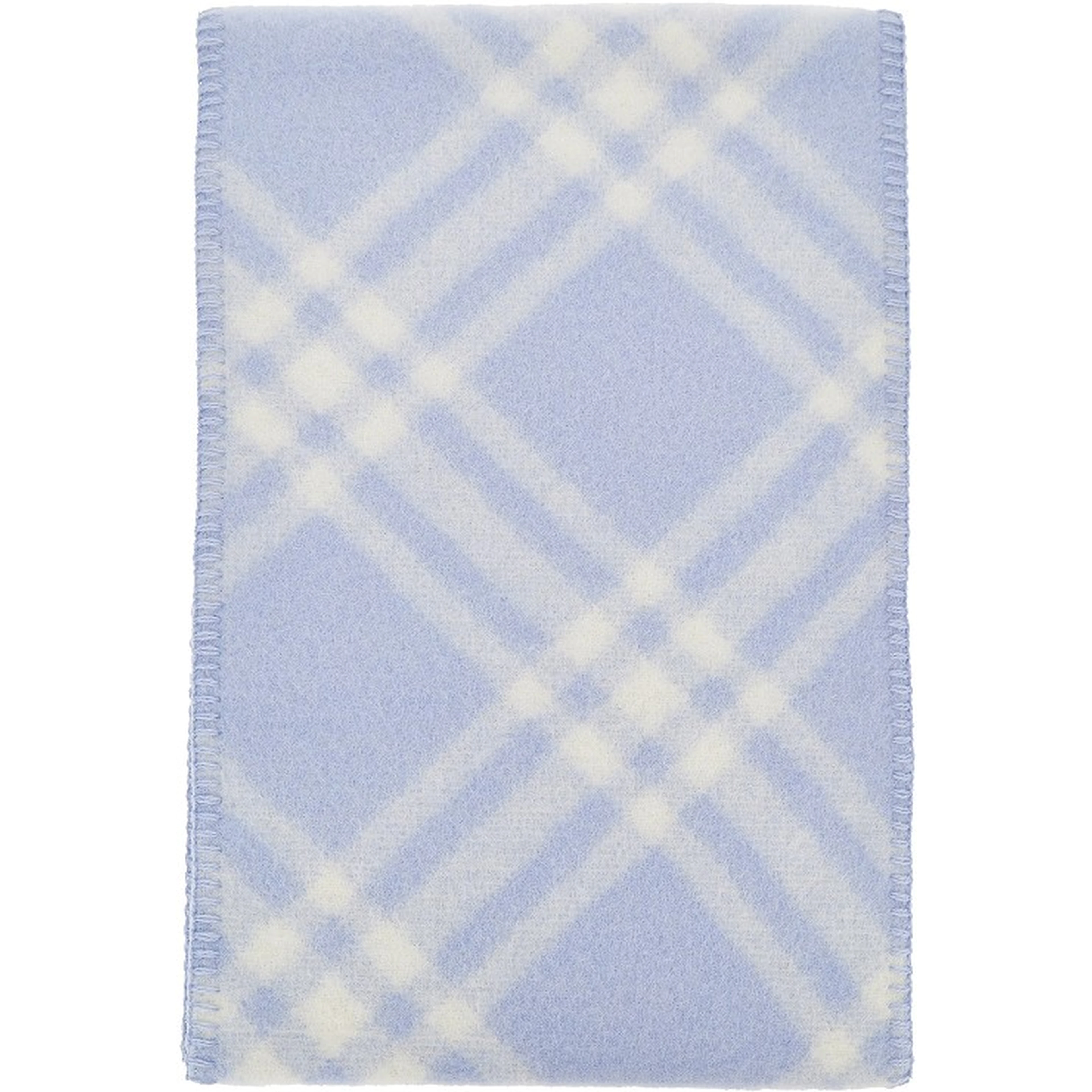 Check wool scarf