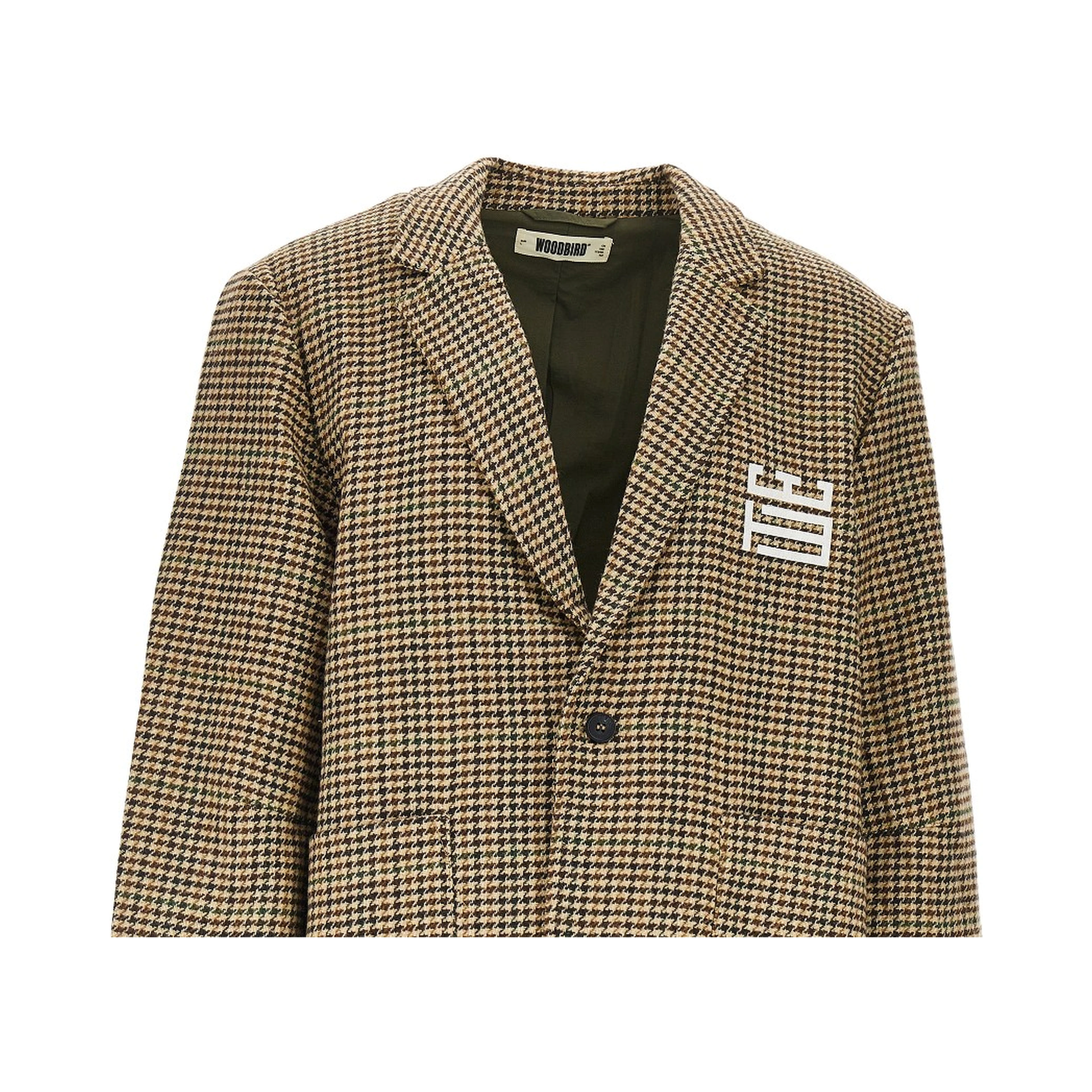 'WBGing' houndstooth jacket