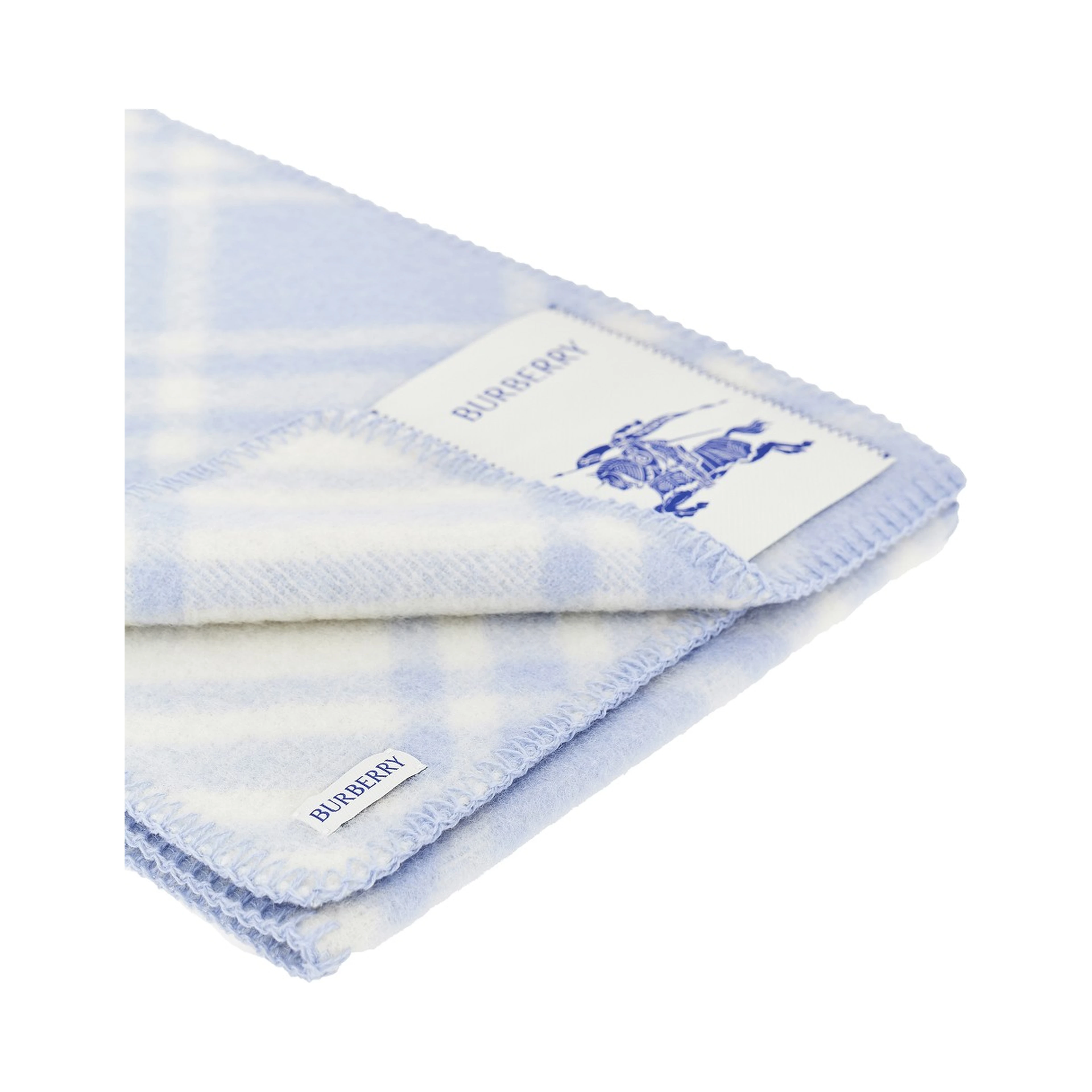 Check wool scarf