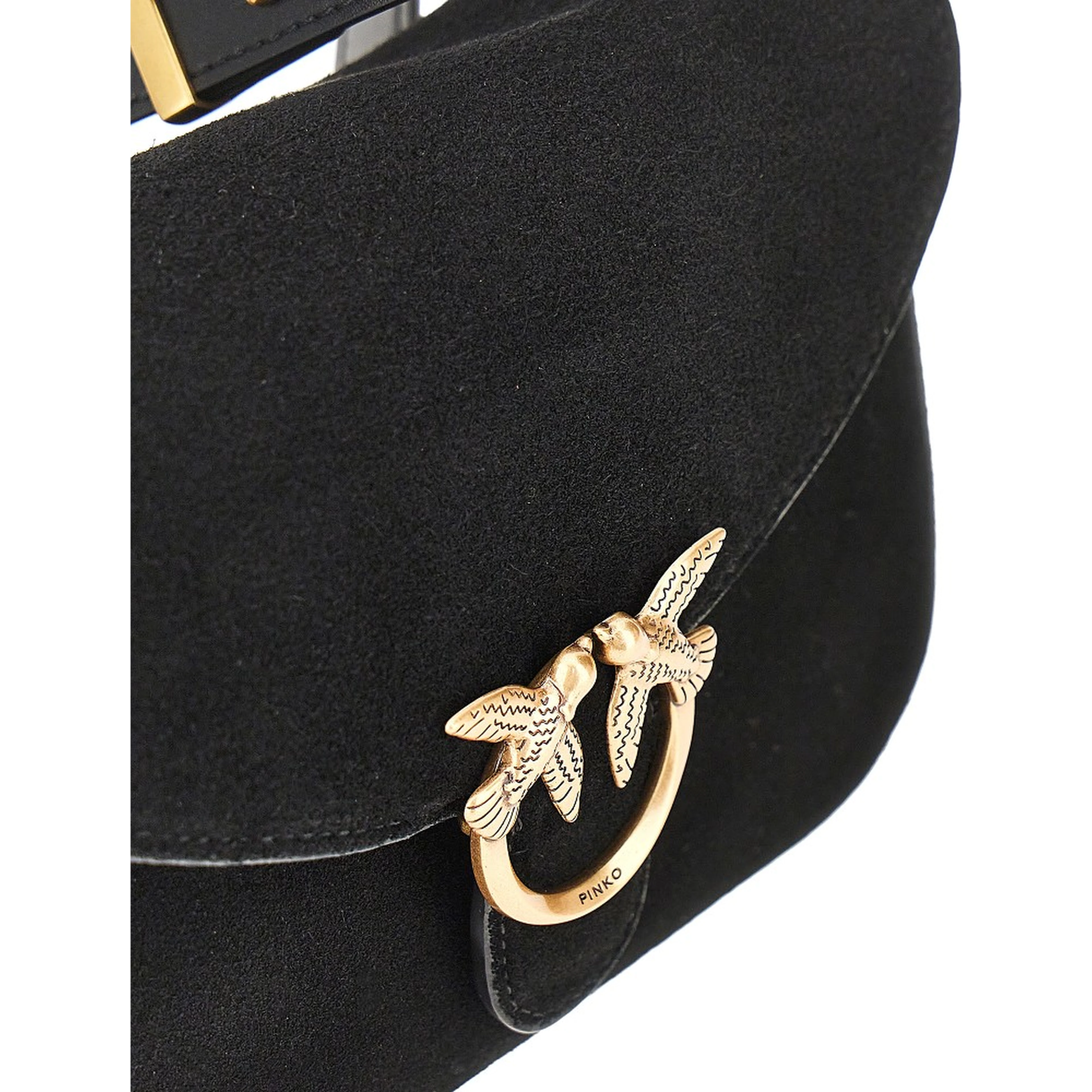 'Mini Love Bag Satchel' suede leather bag