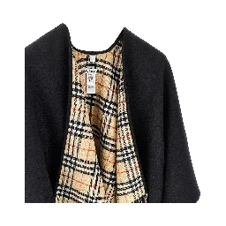 Reversible wool cape