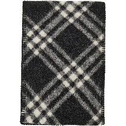 Check wool scarf