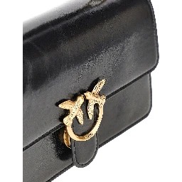 'Love One' bag with faux fur strap