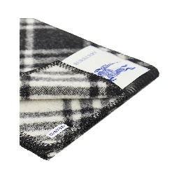 Check wool scarf