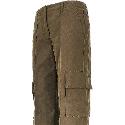 Gabardine cargo pants