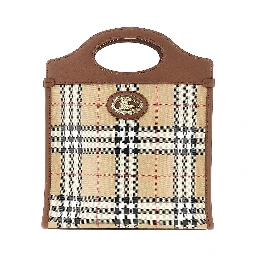 Coated Check canvas mini 'Pocket' bag