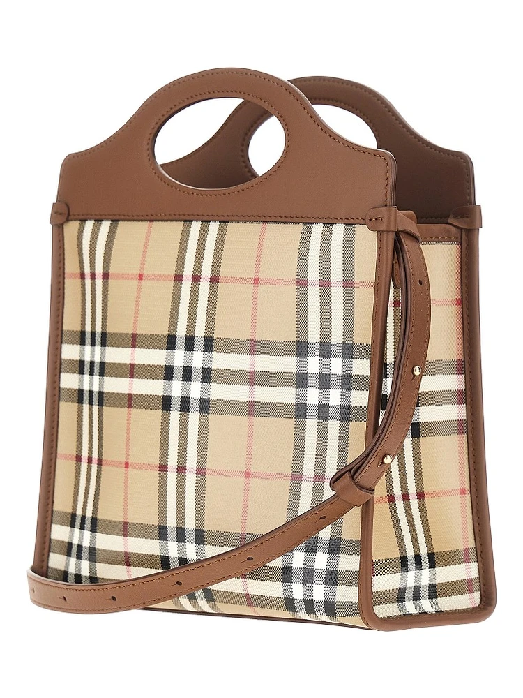 Coated Check canvas mini 'Pocket' bag alternative
