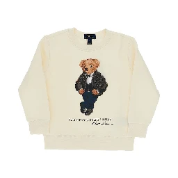 Polo Bear print crewneck sweatshirt