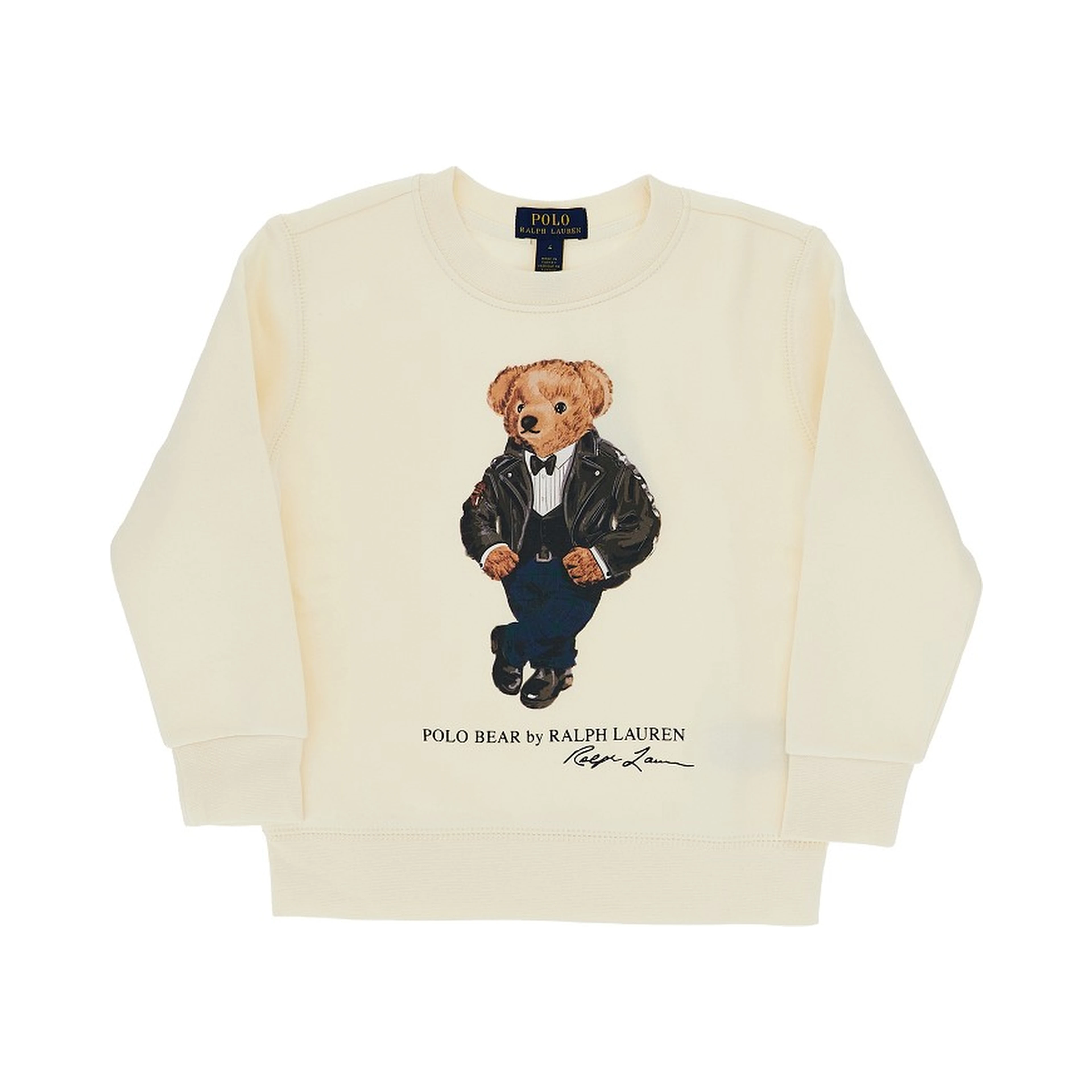 Polo Bear print crewneck sweatshirt