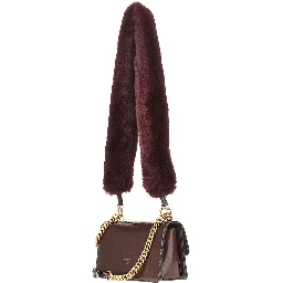 'Love One' bag with faux fur strap