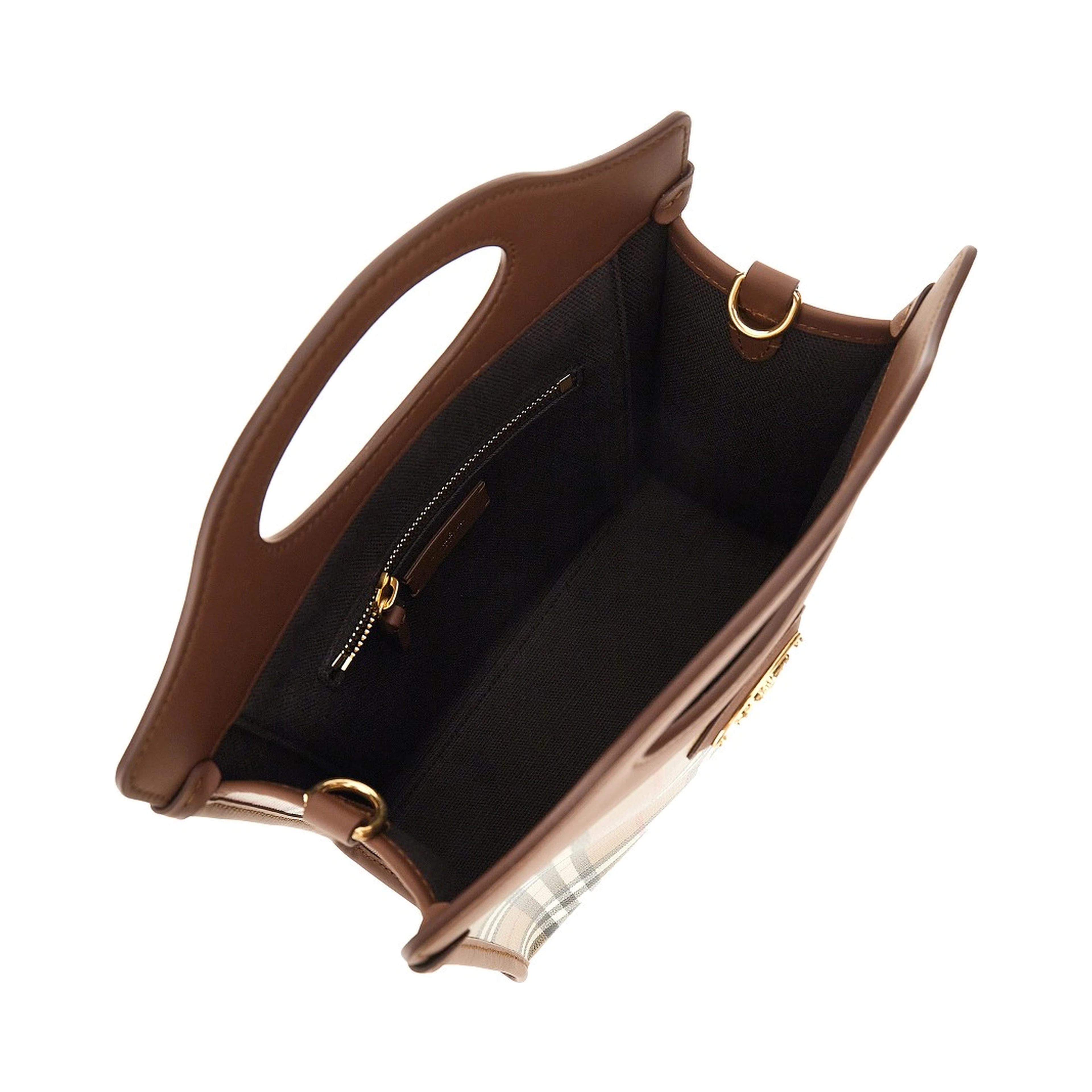 Coated Check canvas mini 'Pocket' bag