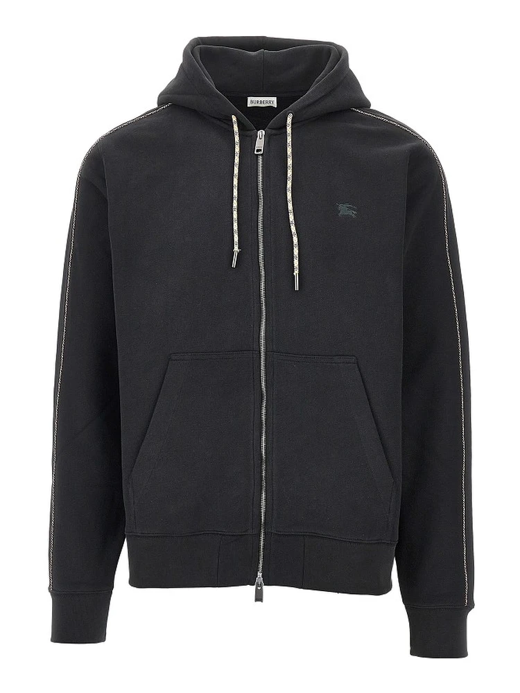 Full-zip hoodie with Check piping